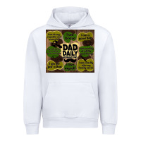 White dad daily affirmations Urban Hoodie - TumblerDesignByShophia