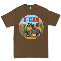 Cacao i can dig it armadillo Premium Tee - BarkalooDesign