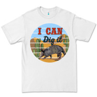 White i can dig it armadillo Premium Tee - BarkalooDesign