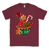 Burgundy christmas cupcake Classic Tee - AdoDesignShop