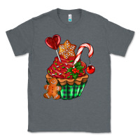 Charcoal Heather christmas cupcake Classic Tee - AdoDesignShop