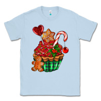 Dusty Blue christmas cupcake Classic Tee - AdoDesignShop
