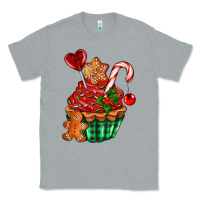 Heather Grey christmas cupcake Classic Tee - AdoDesignShop