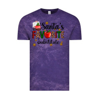 Cloud Purple santa's favorite substitute Vintage Tee - AdoDesignShop