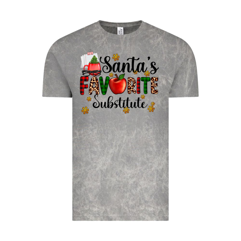Santa's Favorite Substitute Vintage Tee by AdoDesignShop | Teevron