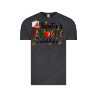 Vintage Black santa's favorite substitute Vintage Tee - AdoDesignShop