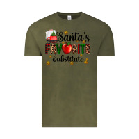 Vintage Olive santa's favorite substitute Vintage Tee - AdoDesignShop
