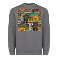 Storm two cute heifers seamless pattern Heavyweight Sweatshirt - HRA Design Shop