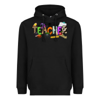 Black halloween teacher Heavyweight Hoodie - NancyCooperArtShop