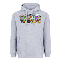 Heather Grey halloween teacher Heavyweight Hoodie - NancyCooperArtShop