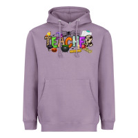 Lavender halloween teacher Heavyweight Hoodie - NancyCooperArtShop