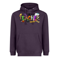Plum halloween teacher Heavyweight Hoodie - NancyCooperArtShop
