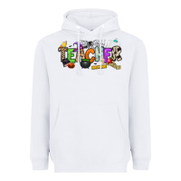 White halloween teacher Heavyweight Hoodie - NancyCooperArtShop