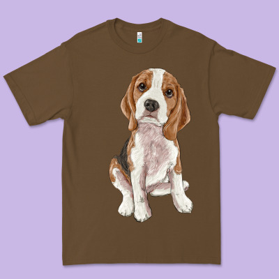 Beagle Premium Tee Designed By Ranaportraitstore
