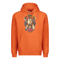 Carrot flower cow Premium Hoodie - Jasminsmagicworld
