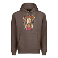 Coffee flower cow Premium Hoodie - Jasminsmagicworld