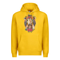 Lemon flower cow Premium Hoodie - Jasminsmagicworld