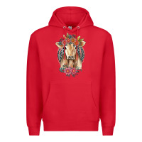 Red flower cow Premium Hoodie - Jasminsmagicworld
