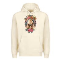 Sandshell flower cow Premium Hoodie - Jasminsmagicworld