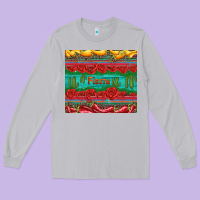 Fiesta Long Sleeve Tee Designed By Artiststas