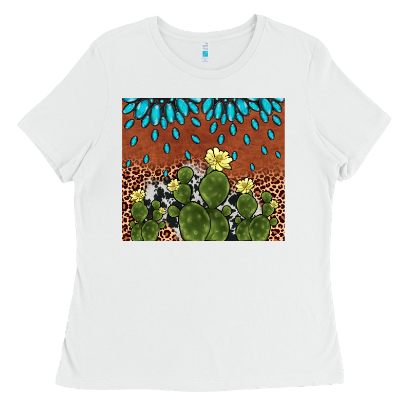 Cactus Gemstone Ladies Tee by AdoDesignShop | Teevron
