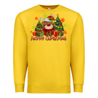 Lemon merry christmas reindeer Premium Sweatshirt - MaliasSmallBusiness