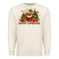 Sandshell merry christmas reindeer Premium Sweatshirt - MaliasSmallBusiness