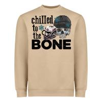 Chilled To The Bone Skull Winter Heavyweight Sweatshirt | Teevron