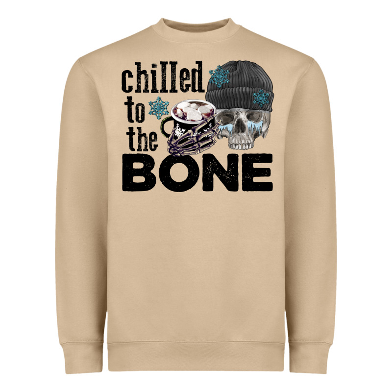 Chilled To The Bone Skull Winter Heavyweight Sweatshirt by FaDigitalArtStudio | Teevron
