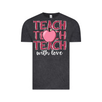 Vintage Black teach with love Vintage Tee - JahusDesignShop