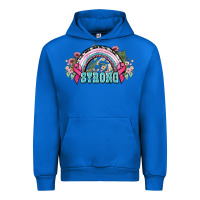 Cobalt Strong Cancer rainbow Cancer Awareness Urban Hoodie - HowdyJamesFarm