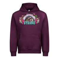 Mauve Wine Strong Cancer rainbow Cancer Awareness Urban Hoodie - HowdyJamesFarm