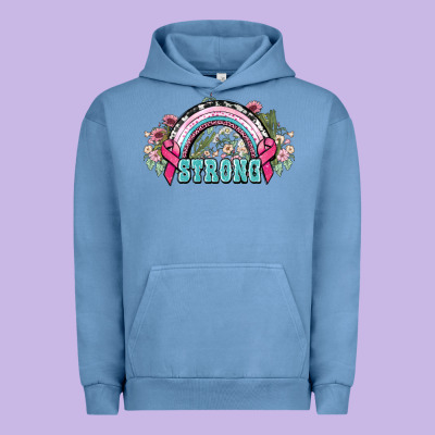 Strong Cancer Rainbow Cancer Awareness Urban Hoodie Designed By Howdyjamesfarm