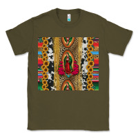 Army Green lady of Guadalupe Classic Tee - Jasminsmagicworld