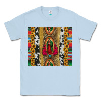 Dusty Blue lady of Guadalupe Classic Tee - Jasminsmagicworld