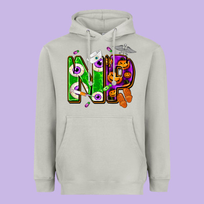 Halloween Np Nurse Practitioner Heavyweight Hoodie Designed By Nancycooperartshop