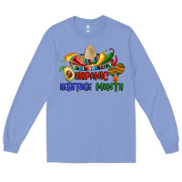 Colony Blue hispanic heritage month Long Sleeve Tee - BundleAndBundleShop