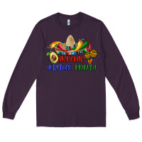 Plum hispanic heritage month Long Sleeve Tee - BundleAndBundleShop