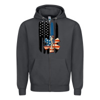 Smoke ems american flag Zipper Hoodie - MaliasSmallBusiness