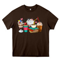 Chocolate Brown Teacher Coffee Cups Heavy Core Tee - Artiststas