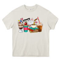 Cream Teacher Coffee Cups Heavy Core Tee - Artiststas