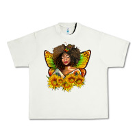 Pistachio butterfly afro woman juneteenth Urban Heavy Tee - AdoDesignShop