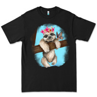 Black baby sloth Premium Tee - RanaPortraitStore