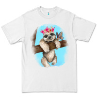 White baby sloth Premium Tee - RanaPortraitStore