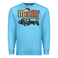 Ocean Blue merry christmas Premium Sweatshirt - MaliasSmallBusiness
