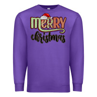 Purple merry christmas Premium Sweatshirt - MaliasSmallBusiness