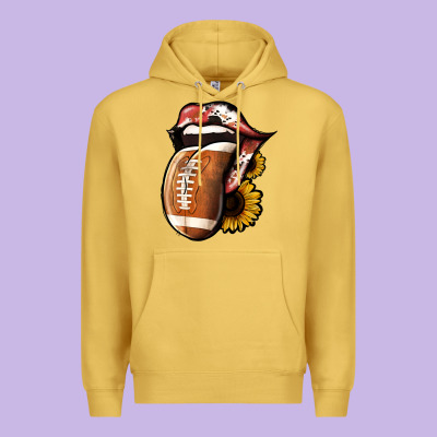 Football Premium Hoodie Designed By Jasminsmagicworld