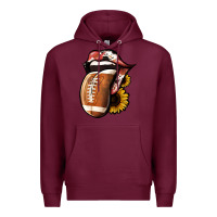 Burgundy football Premium Hoodie - Jasminsmagicworld