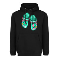 Black nurse crocs Heavyweight Hoodie - MaliasSmallBusiness
