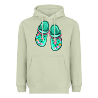 Matcha nurse crocs Heavyweight Hoodie - MaliasSmallBusiness